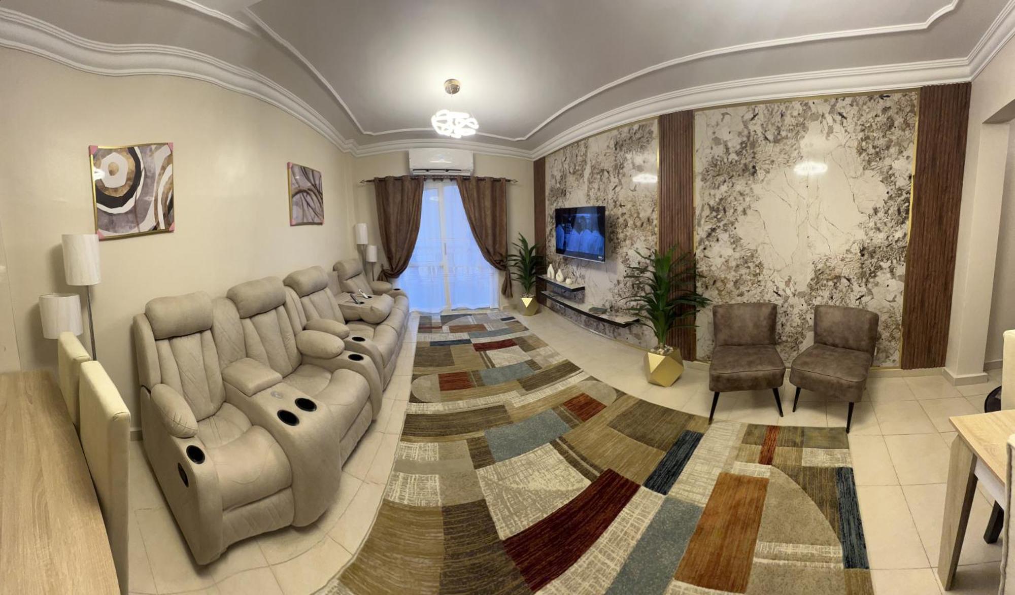 Luxurious Vip Apartment In Madinaty Furnished With High End Hotel Furniture Ngoại thất bức ảnh